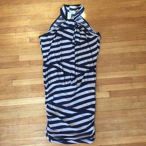 S Mini Halter Form Fitting Dress